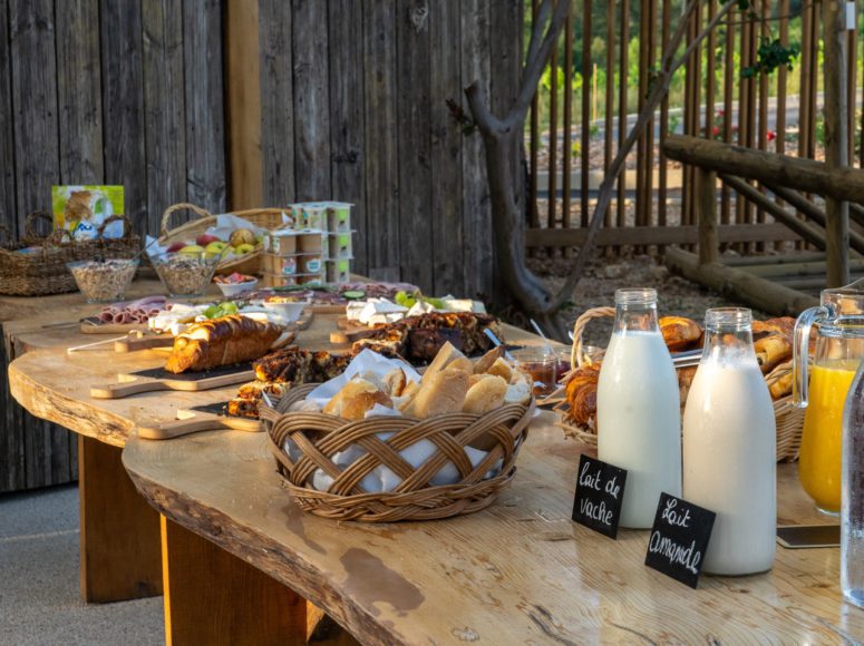 petit déjeuner Domaine d'Anglas