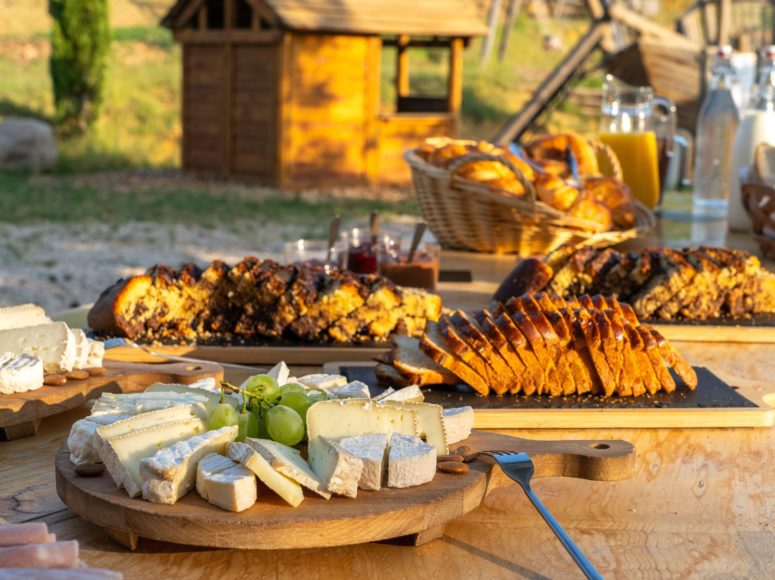 petit déjeuner Domaine d'Anglas