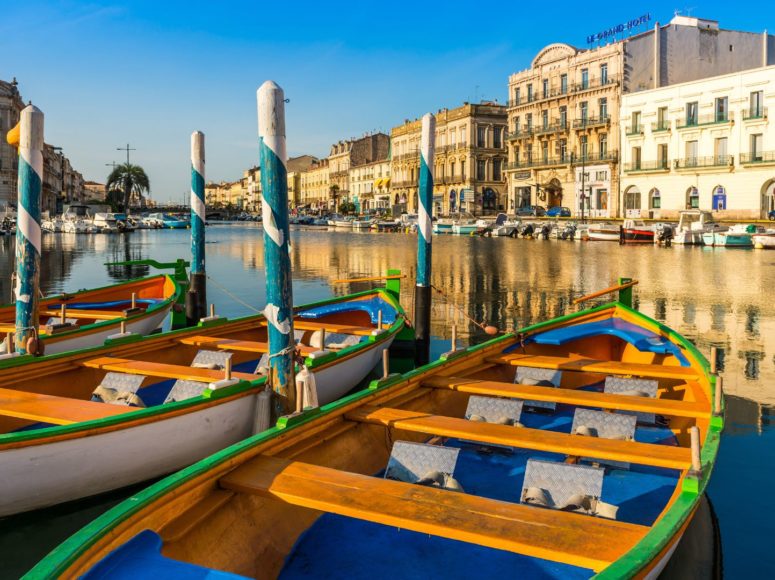 la ville de Sète dans l'Hérault
